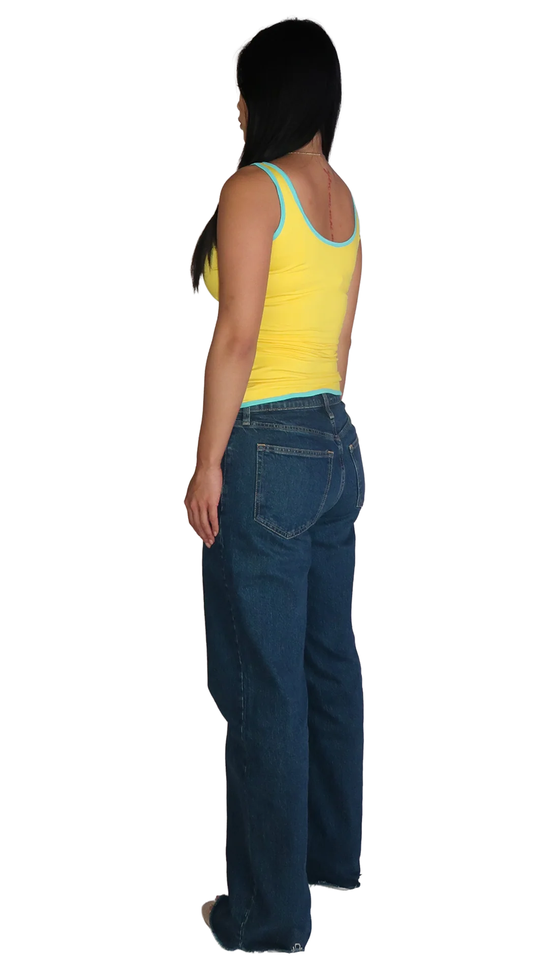 YELLOW/BLUE #nadigirl TANK TOP - Image 3
