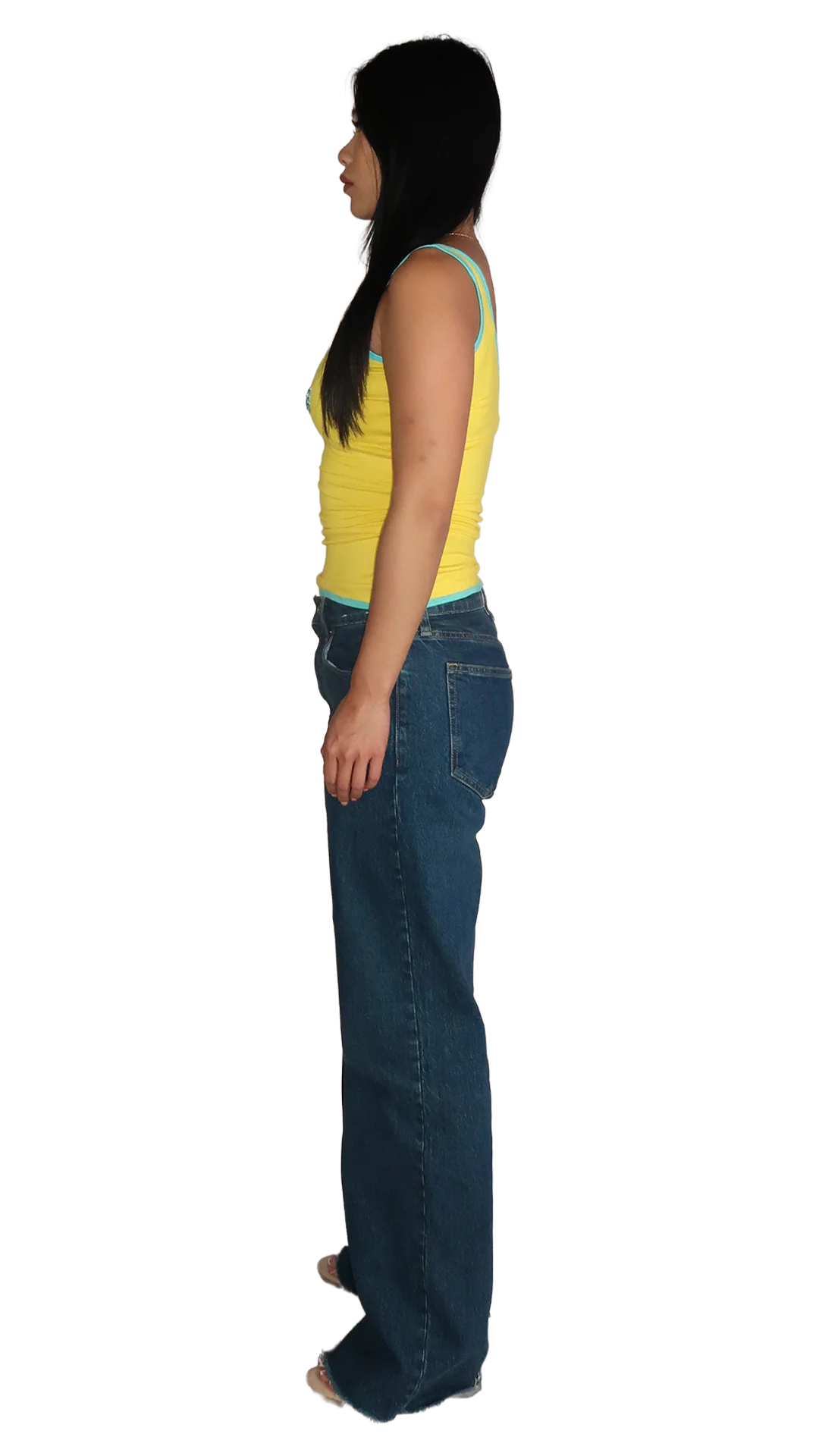 YELLOW/BLUE #nadigirl TANK TOP - Image 4