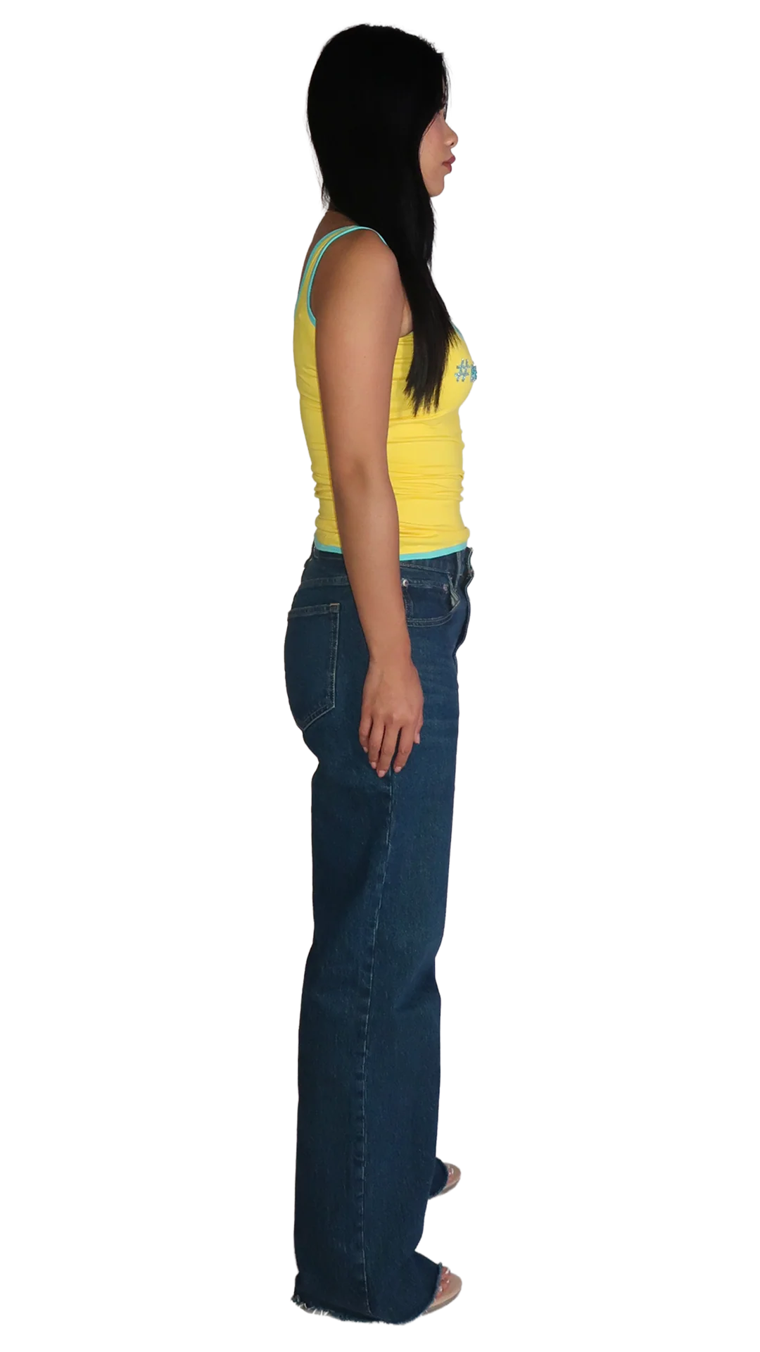 YELLOW/BLUE #nadigirl TANK TOP - Image 8