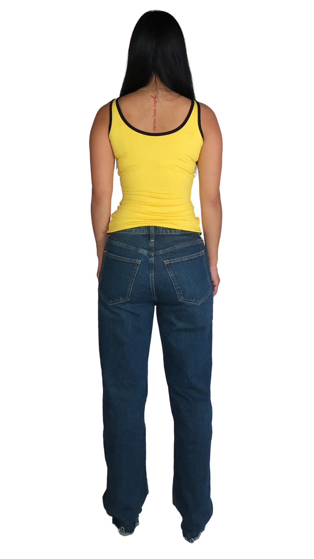 YELLOW/BLACK #nadigirl TANK TOP - Image 10