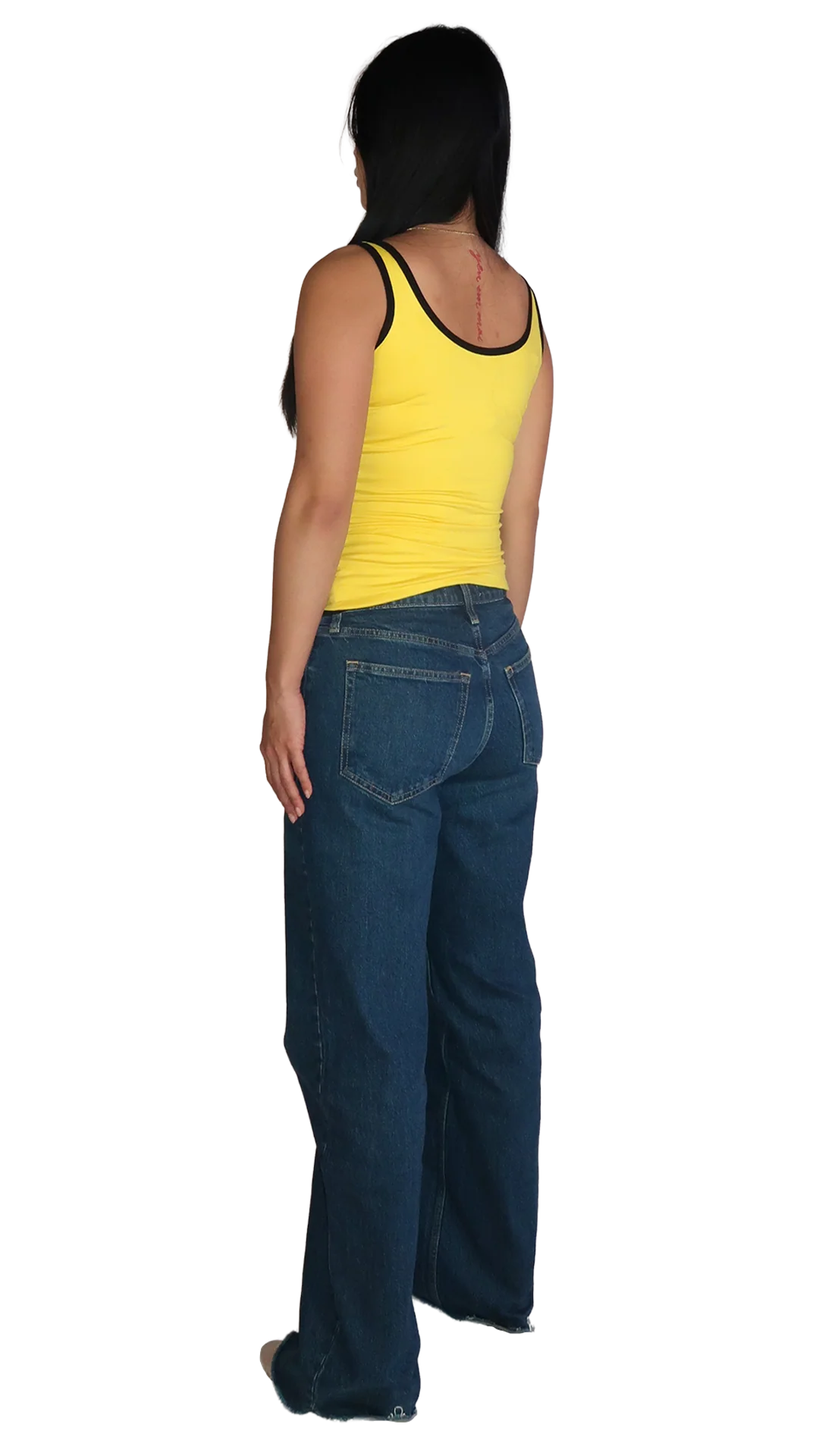 YELLOW/BLACK #nadigirl TANK TOP - Image 3