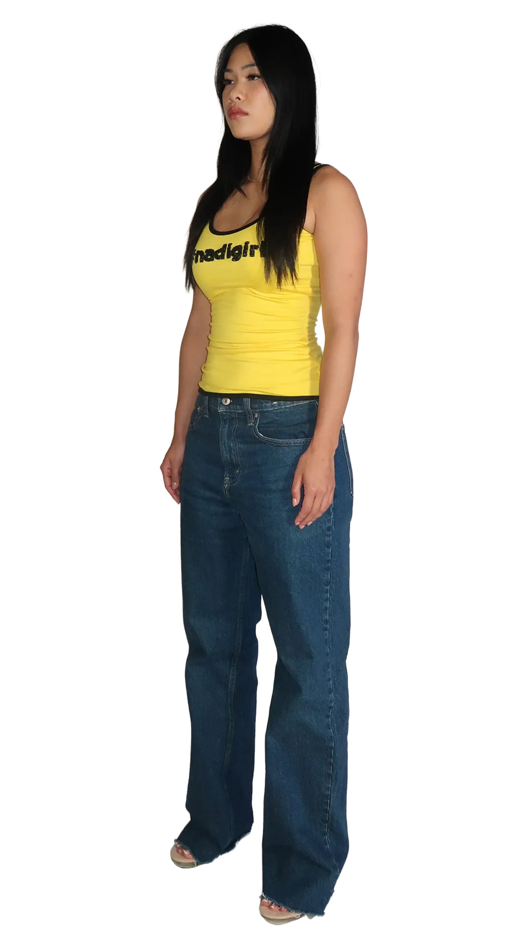 YELLOW/BLACK #nadigirl TANK TOP - Image 5