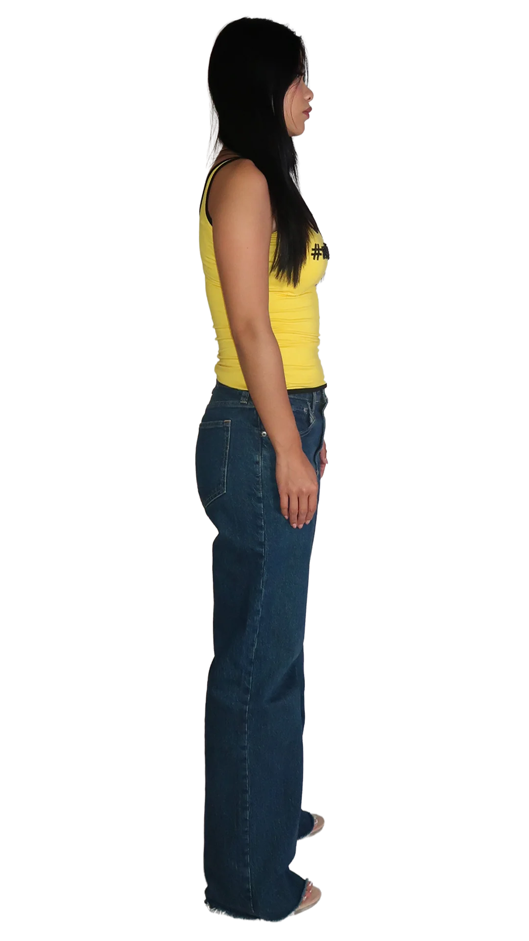 YELLOW/BLACK #nadigirl TANK TOP - Image 8