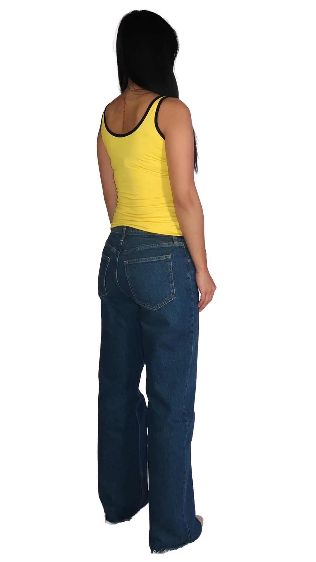 YELLOW/BLACK #nadigirl TANK TOP - Image 9