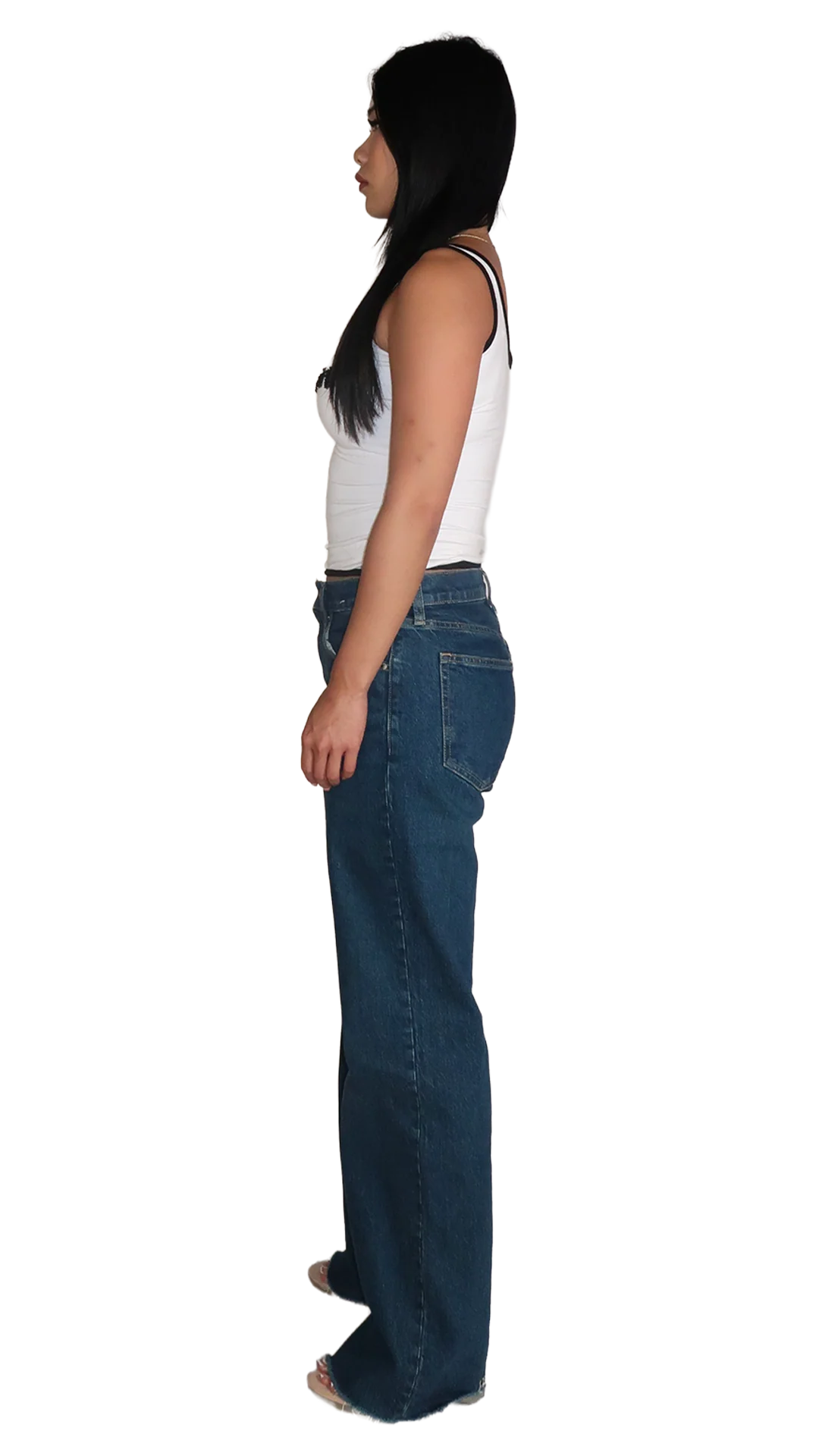 WHITE/BLACK #nadigirl TANK TOP - Image 4