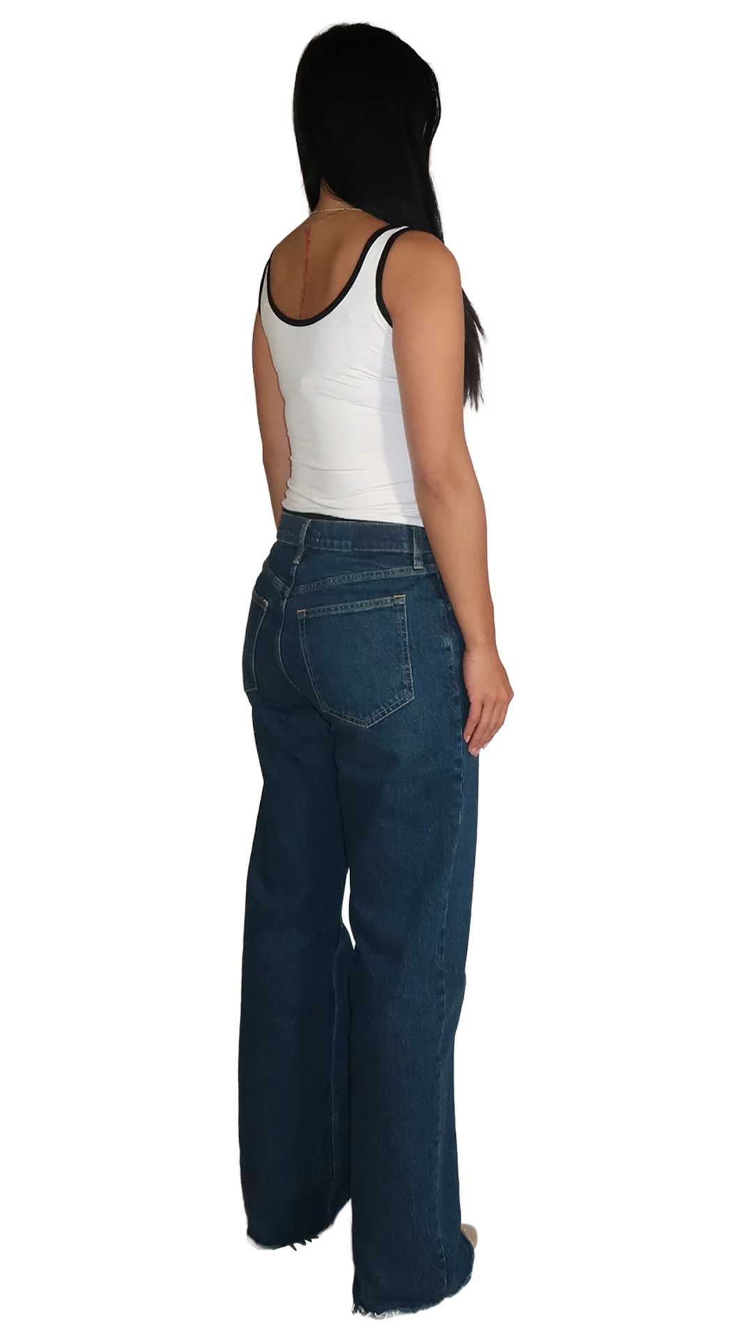 WHITE/BLACK #nadigirl TANK TOP - Image 9