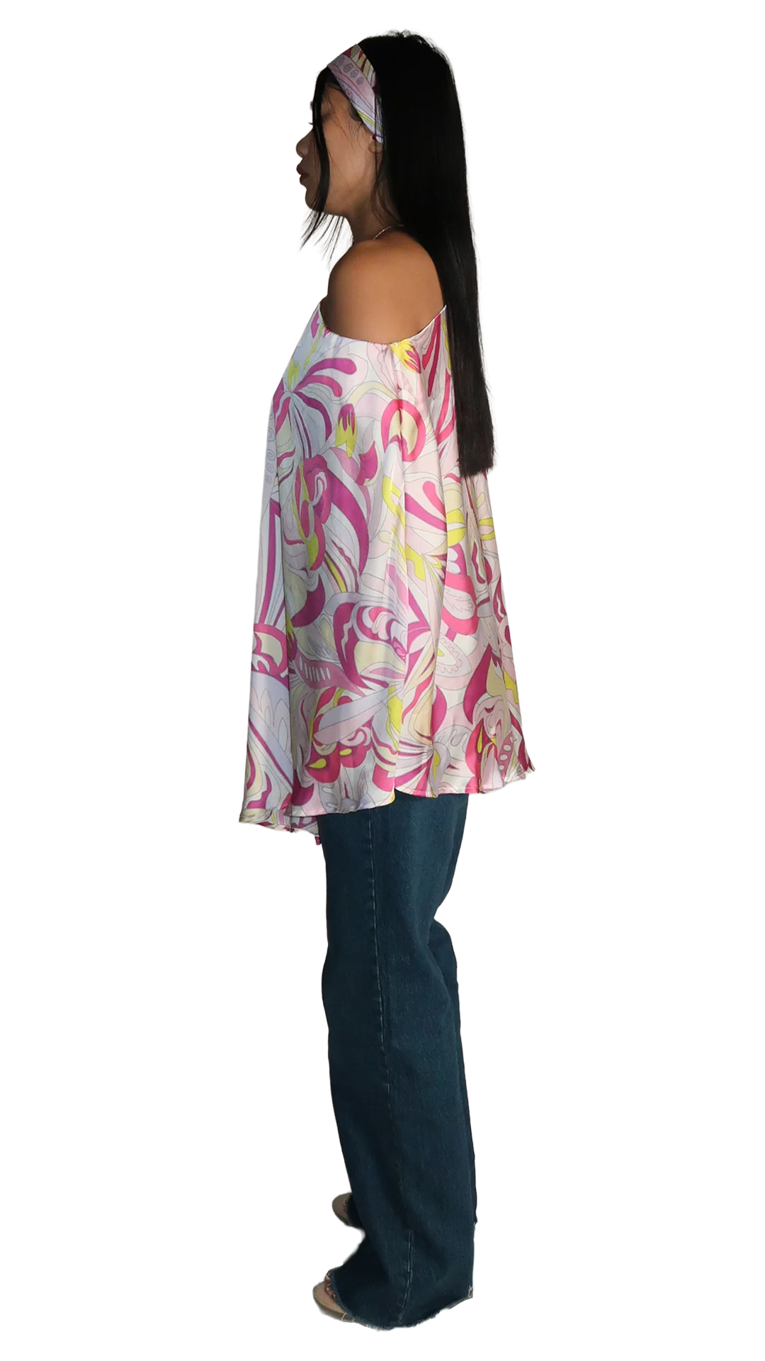 Pink Riviera Poncho & Headband Set - Image 4