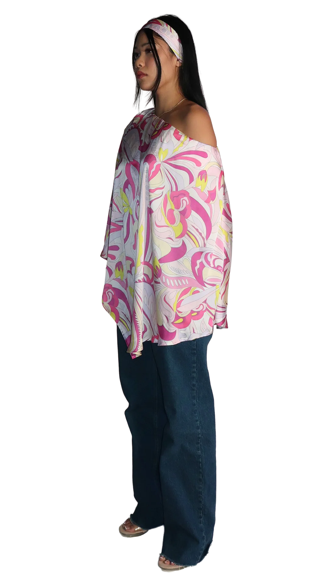 Pink Riviera Poncho & Headband Set - Image 5