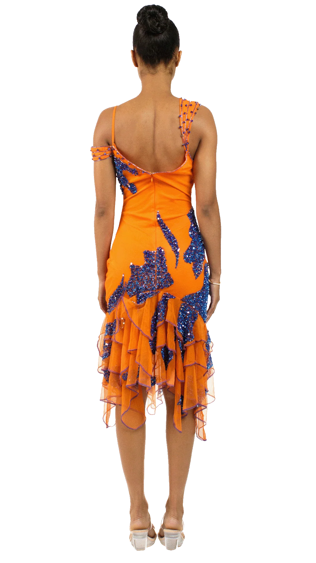 Sunset Orange Dolce Dress - Image 10
